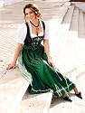 Trachtenkleid gr&uuml;n/schwarz