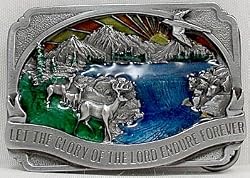 Let The Glory of the Lord Endure Forever, 3-D Buckle