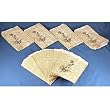 500 Paper Gift Bags Gold Shopping Sales Tote 6 x 9" Bag