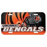 Cincinnati Bengals - Helmet & Logo License Plate, NFL Pro Football
