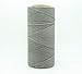 Grey 1mm Waxed Polyester Twisted Cord Macrame Bracelet Thread Artisan String (180yards Spool)