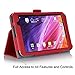 [Corner Protection] ASUS MeMo Pad 7 ME 176CX Case Cover, FYY Premium Soft Folio Leather Case for ASUS MeMo Pad 7 ME 176CX Red (With Auto Wake/Sleep Feature)