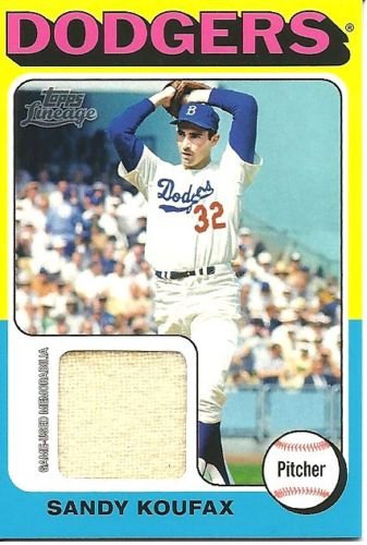 2011 Topps Lineage SANDY KOUFAX Game Used Jersey Card SP RARE