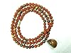 Yoga Gift Idea Rudraksha Prayer Mala Tiger Eye Stone Healing Jewelry 108+1 Beads