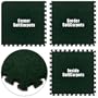 Alessco SCEG2228 SoftCarpets -Emerald Green -22 x 28 Set