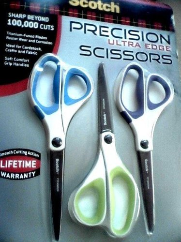 Scotch Precision Ultra Edge Scissors 3pk.