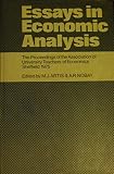 Essays in economic analysis : the proceedings of the Association of University Teachers of Economics, Sheffield 1975