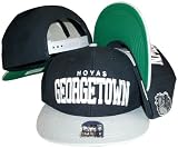 Georgetown Hoyas Navy/Grey Plastic Snapback Adjustable Plastic Snap Back Hat / Cap