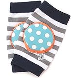 Bella Tunno Happy Knees Baby Knee Pads, Cookie Monster Stripe