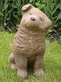 Eigenschaften Tiefes Kunsthandwerk GbR  / Steinfigur Tierfigur Hund sitzend hellbraun