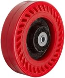RWM Casters UOR-0820-08 8″ Diameter X 2″ Width Omega Wheel with Straight Roller Bearing, 1200 lbs Capacity