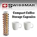 Swissmar 80011 Capstore Vista 40 Compact Storage Nespresso Coffee Capsules and 2 Coffee Mugs