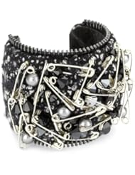TED ROSSI "Classic" Extreme Pins Cuff Bracelet