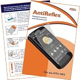 Produkt-Bild: mumbi Displayschutzfolie "AntiReflex" f&uuml;r HTC HD2 - Displayschutz antireflektierend! OHNE Klebstoff! EXTREM Kratzfest! HTC Touch HD 2 / HD II HTC HDII (LEO) Schutzfolie!