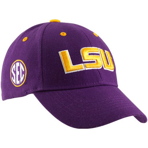 Top of the World LSU Tigers Purple Triple Conference Adjustable Hat