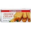 Khong Guan Orange Cream Flavor Biscuits, 7.05-Ounce Packages (Pack of 24)