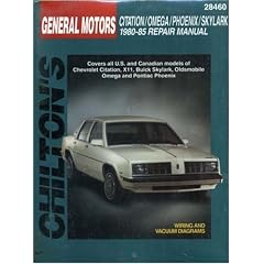 GM Citation/Omega/Phoenix/Skylark 1980-85 (Chilton's Total Car Care Repair Manuals)