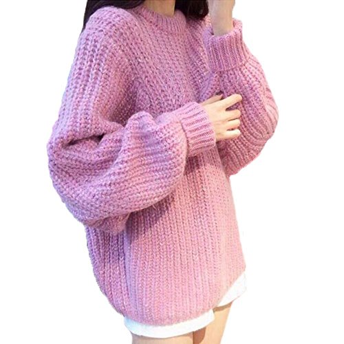 (フアングー)huanggu 緩いニット 長袖シャツ セーター コート 保温 トップス トレンディ 秋物 秋冬 ロング カジュアル 切り替えワンピース チュニック ニット レディース ニットワンピース