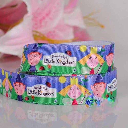 10 Yards 7/8" 22mm Ben and Holly's Little Kingdom Ribbon Cartoon Printed Grosgrain DIY Package Decoration Gift Ribbon for Kids Diy Hairbow Craft No.9587507