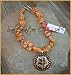 Orange Crush Rhinestone Western Necklace