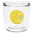 Swirls Beach Ball 12 oz Double-Old-Fashioned Insulated Beverage Tumbler, Clear