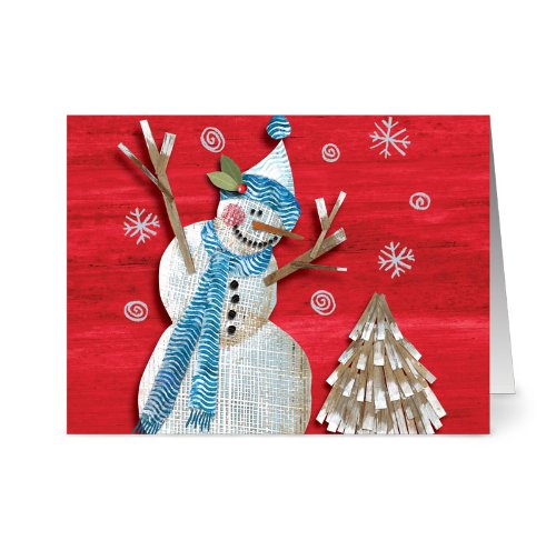 *Joyful Snowman – 36 Holiday Cards for $9.99 – Blank Cards – Red Envelopes Included