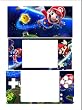 DS Lite Mario Galaxy Custom Vinyl Skin Kit