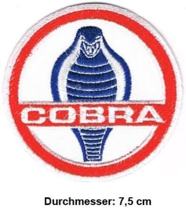 3-Pack COBRA Carroll Shelby 427 Motorsport Rennsport AC Cars Patch Sew Iron on Embroidered