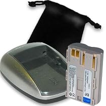 CANON BP-511 Equivalent Battery Charger & Battery Combo for OEM CG-580 & Rebel DSLR / Powershot Cameras / Optura Camcorders