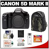 Canon EOS 5D Mark II Digital SLR Camera (Outfit Box) with 32GB Card + Canon ....