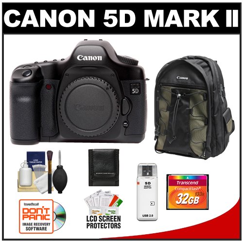 Canon EOS 5D Mark II Digital SLR Camera (Outfit Box) with 32GB Card + Canon Case + Accessory Kit