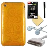 6 PC SET: CASETRONICS Accessories Bundle for Apple Iphone 3G (3GS) Includes: Phone Case, SONY MDR-E10LP Earphones / Earbuds, Screen Protector, Microfiber Screen Rag, Stylus Screen Pen & USB Charger