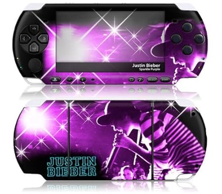 JUSTIN BIEBER-SPARKLE PURPLE-PSP 3000 (VIDEO GAME ACCESSORIES)