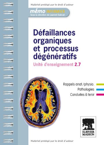 Défaillances organiques et processus dégénératifs - Unité d'enseignement 2.7
