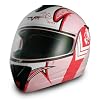 VCAN Blinc 210 Gloss Pink Small Full Modular Helmet with Queen Graphics