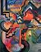 August Macke Farbige Komposition Wooden Jigsaw Puzzle