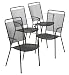 4 Lattice Stackable Chairs