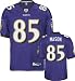 Derrick Mason Jersey: Reebok Authentic Purple #85 Baltimore Ravens Jersey