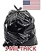 60 Gallon Extra Large Contractor Trash Bags 3 Mil, Durable Heavy Duty, Made in USA, Tough Garbage Bags for Cleanups Drum Liner 3mil (25)-41x55
