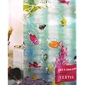 Textil Duschvorhang Comic Fische 180x200