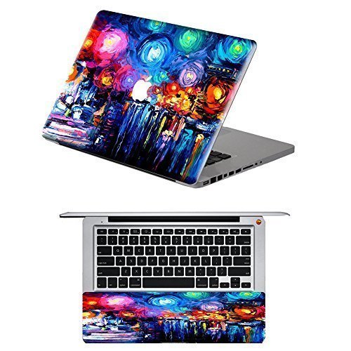 NDAD Hot Colorful Painting Style Full Front Art Decal Stickers for MacBook Pro 13.3" with Retina Display,Model:A1425and A1502, MAC Front Back and Keyboard Rest Decal