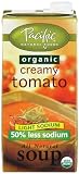 Pacific Natural Foods Light Sodium Organic Soup, Creamy Tomato, 32-Ounce Cartons (Pack of 12)