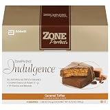 Zone Perfect ZonePerfect Indulgence Caramel Toffee, 1.58 Ounce Squares in 4 Count Boxes (Pack of 2)