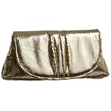 La Regale Faux Snake Clutch