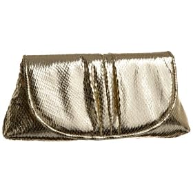 La Regale Faux Snake Clutch
