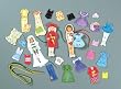 Lauri LACE-A-DOLL Dress Up Set Paper Dolls
