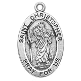 Sterling Oval St. Christopher 20
