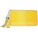 SAC O GRANDE OSA0815-MUSTARD CROC Sac O Grande Tassel Clutch