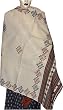 Winter Shawl Embroidered Wool Accessory 80 x 35 inches (ktds330)