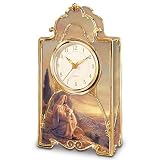 Religious Collectible Mantle Clock: I Am With You Always by The Bradford Exchange
